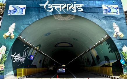 Newly constructed Delhi-Saharanpur-Dehradun Expressway ahead of its inauguration. PIC/PTI